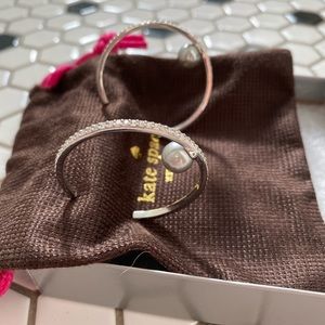 Kate Spade Silver earrings with cubic zirconias